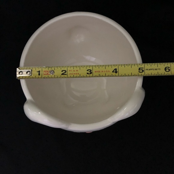 Blossoms & Blooms Bunny Rabbit Bowl Planter White & Pink - Spring Easter Decor - Picture 8 of 11